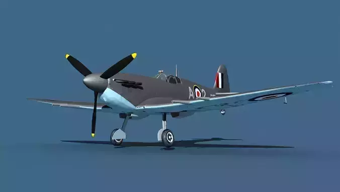 Supermarine Spitfire MkVI V04 3D model