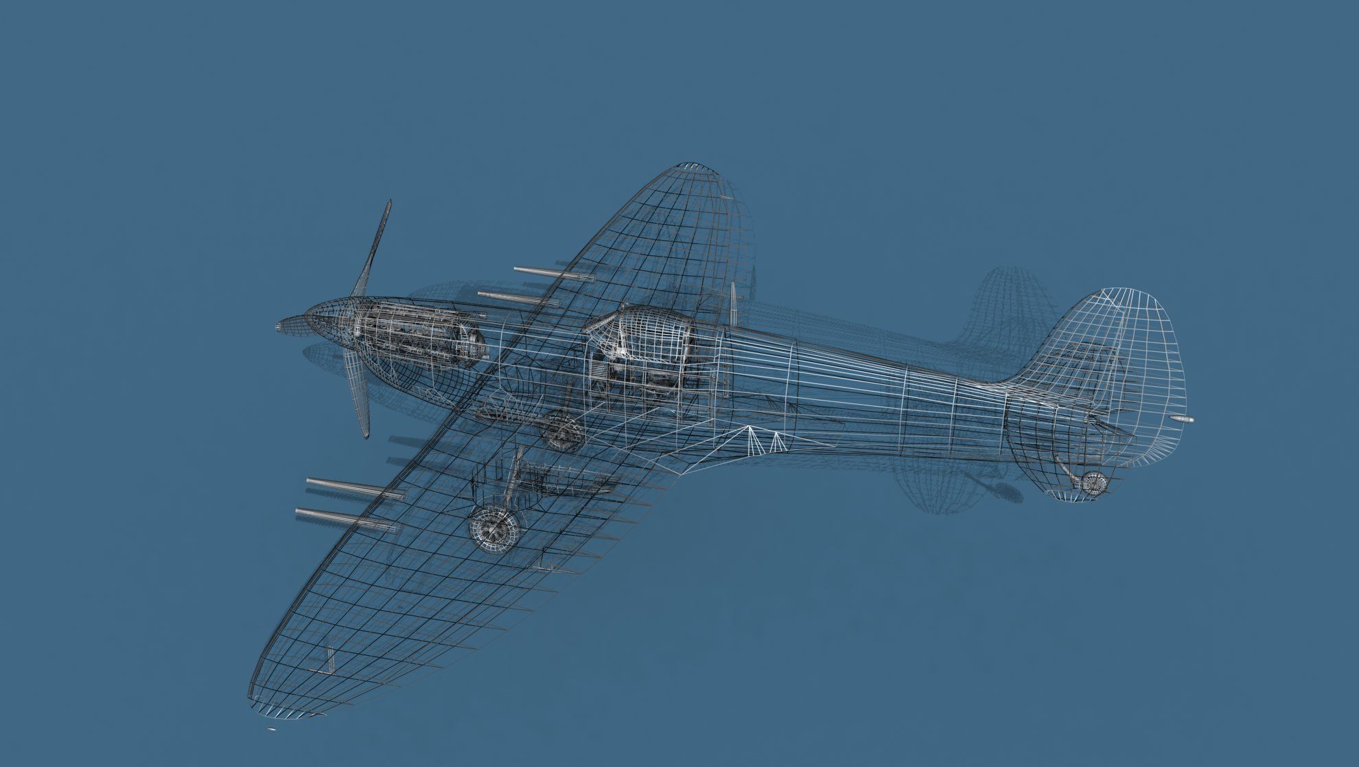 Supermarine Spitfire MkVI V04 3D model_16