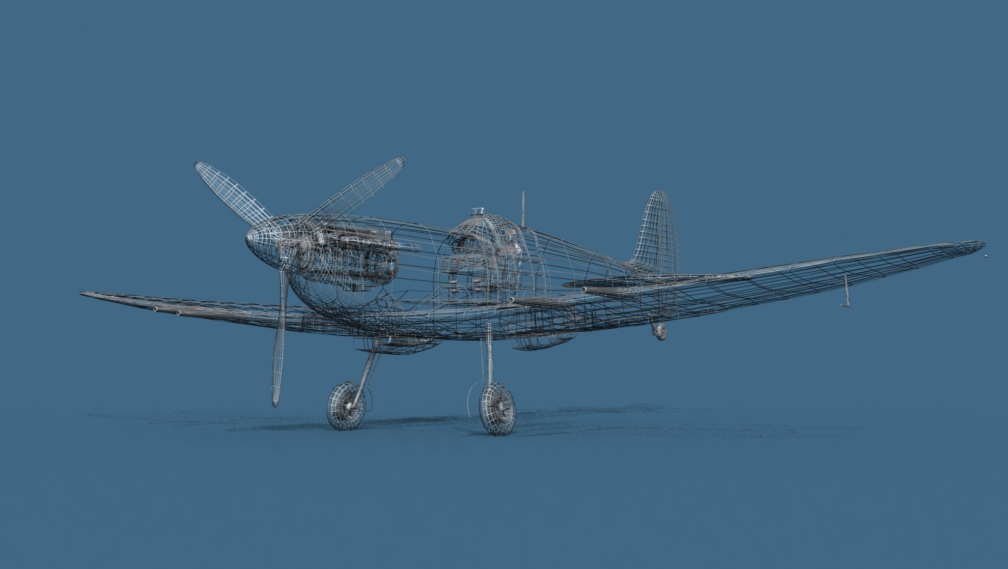 Supermarine Spitfire MkVI V04 3D model_12