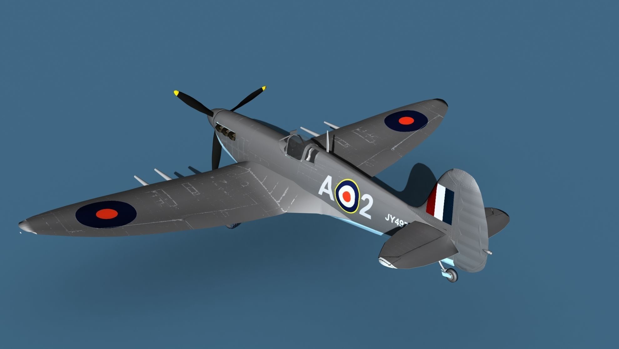 Supermarine Spitfire MkVI V04 3D model_8