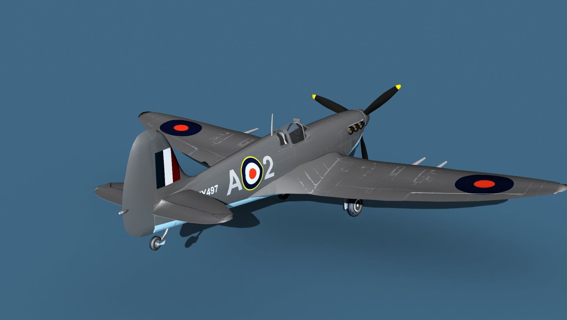 Supermarine Spitfire MkVI V04 3D model_6