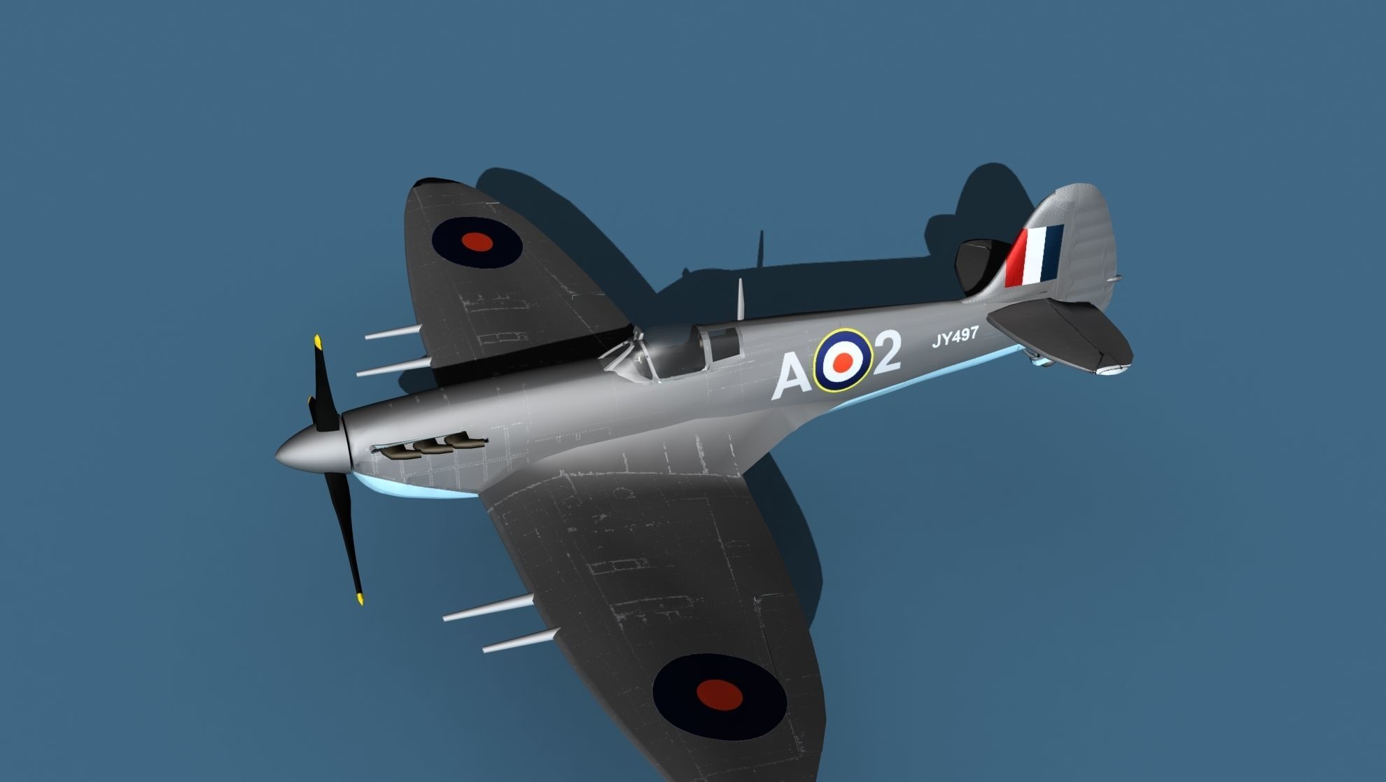 Supermarine Spitfire MkVI V04 3D model_10