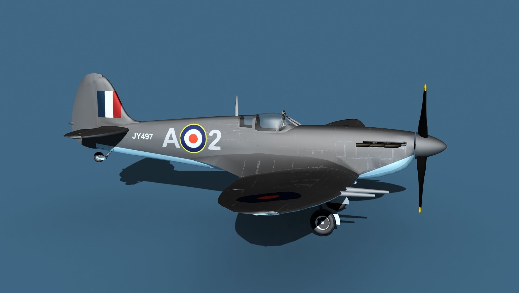 Supermarine Spitfire MkVI V04 3D model_4