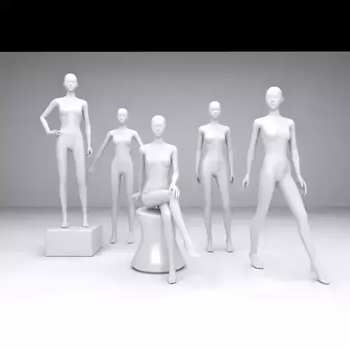 Female Mannequin Pose Group