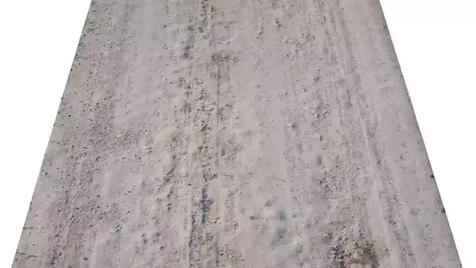 Dirt Road Scan Low-poly 3D model