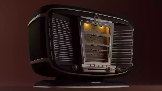 Old Soviet Retro Radiostation Zvezda-54