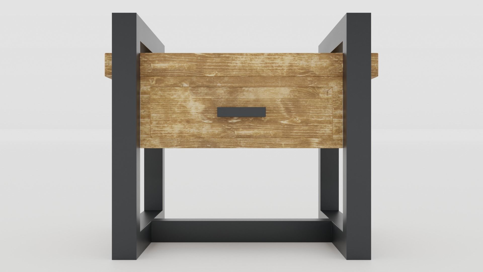 Rustica Series Nightstand 3D model_1