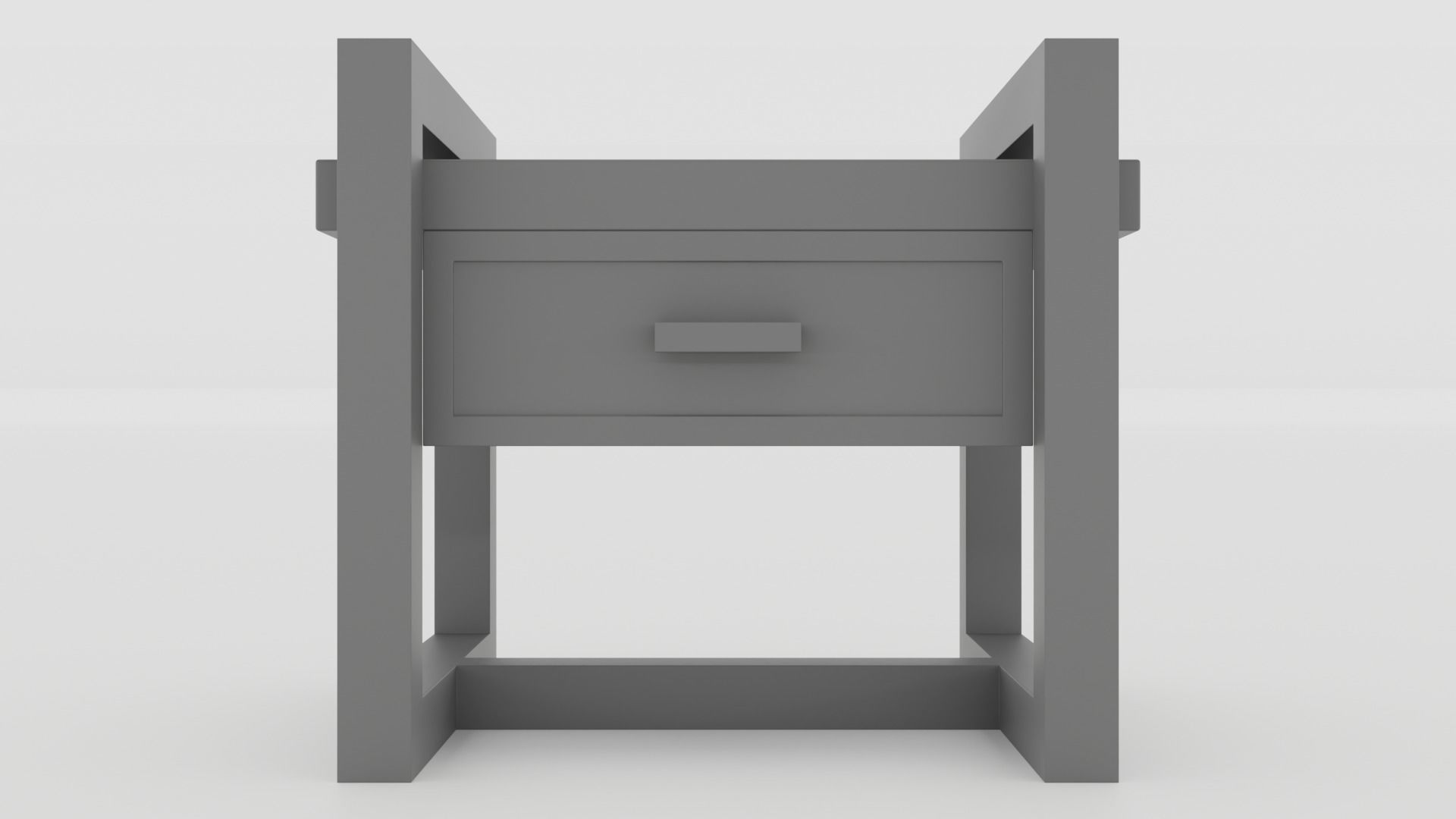 Rustica Series Nightstand 3D model_5