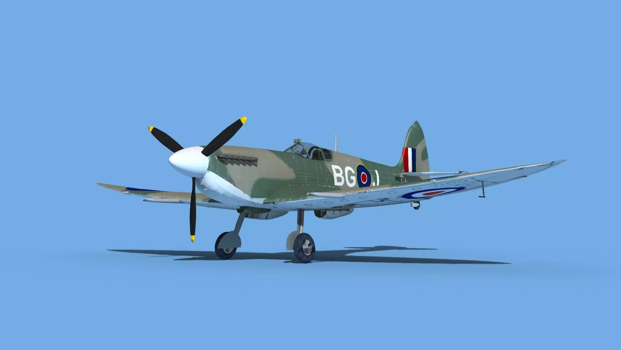 Supermarine Spitfire Mk VIIIb V02 3D model