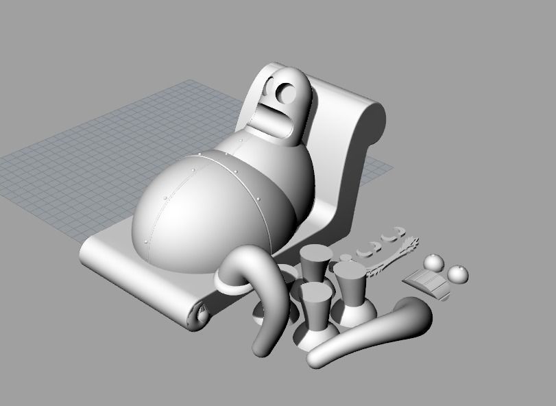 Futurama Hedonismbot 3D print model_4