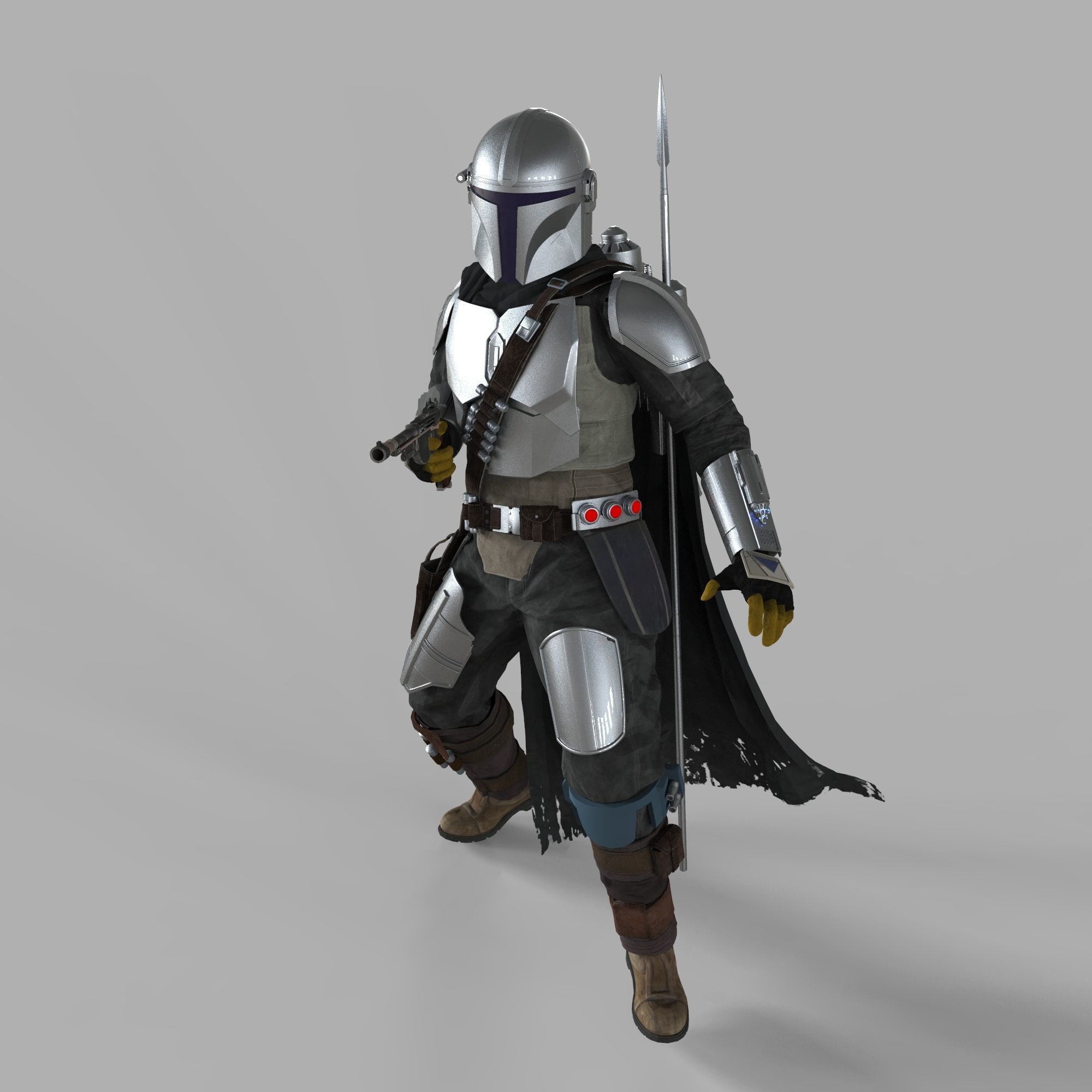 The Mandalorian Season 2 Full Accurate Wearable Beskar Armor 3D print model_65