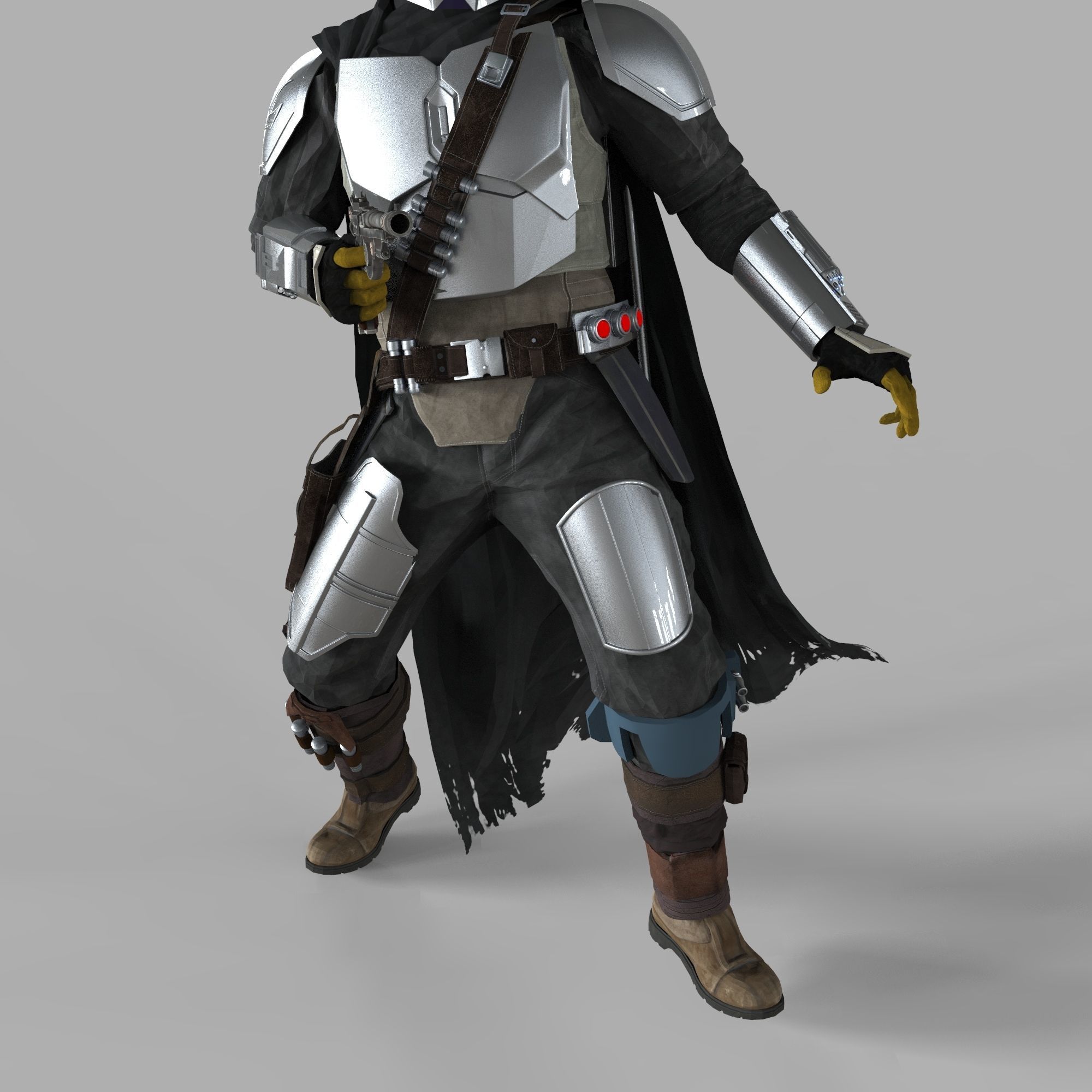 The Mandalorian Season 2 Full Accurate Wearable Beskar Armor 3D print model_17