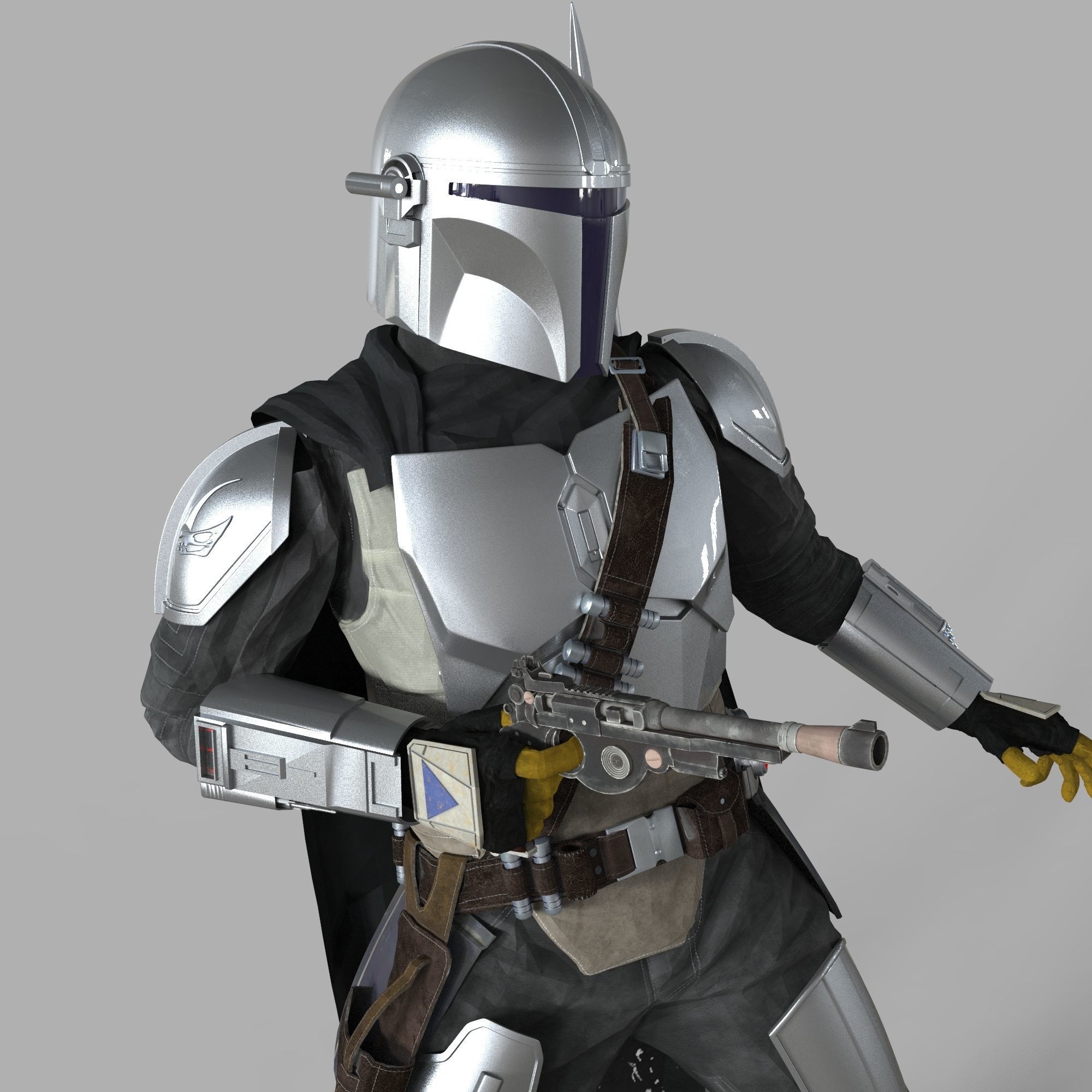 The Mandalorian Season 2 Full Accurate Wearable Beskar Armor 3D print model_32