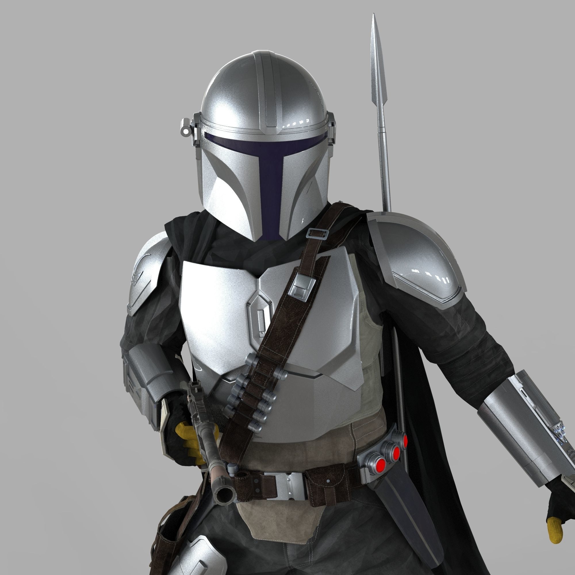The Mandalorian Season 2 Full Accurate Wearable Beskar Armor 3D print model_5