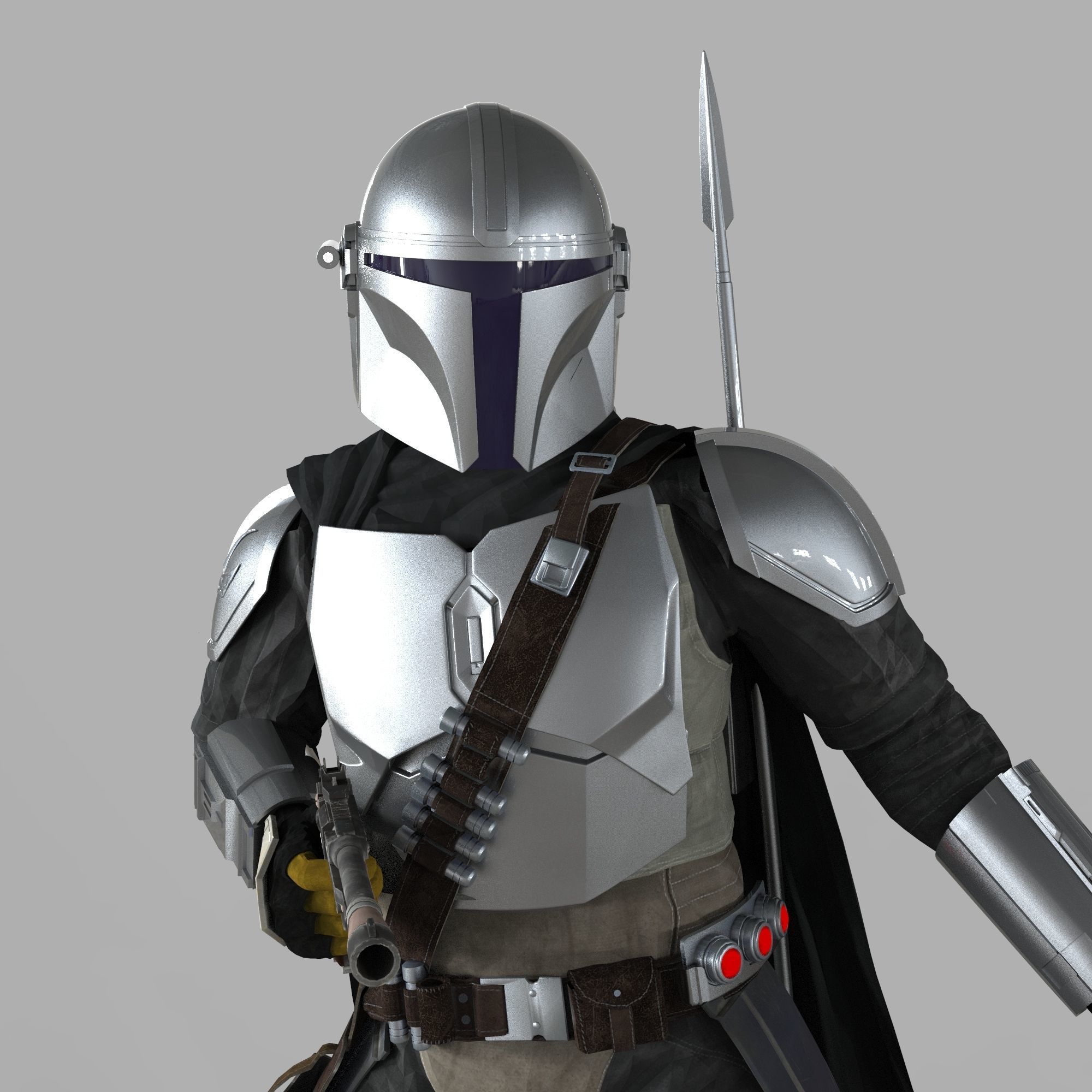 The Mandalorian Season 2 Full Accurate Wearable Beskar Armor 3D print model_36