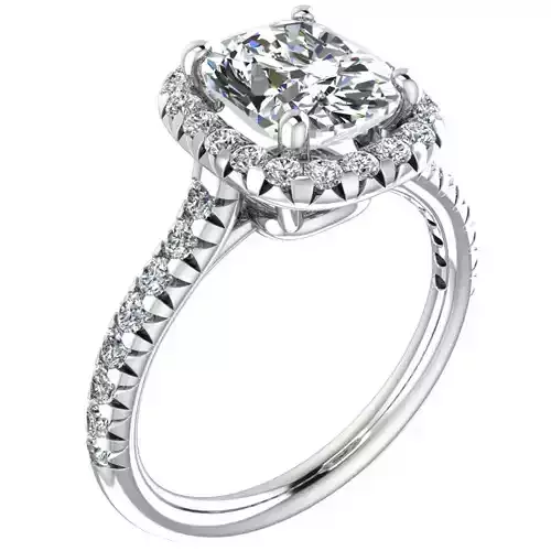 Cushion Cut Engagement Ring