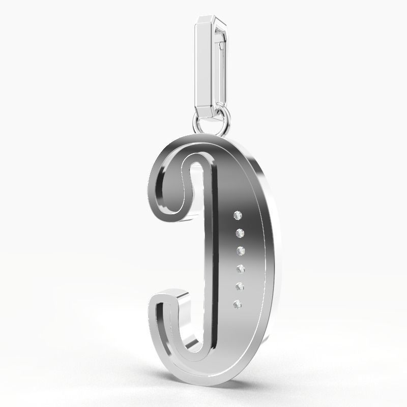 C SCRIPT DIAMOND PENDANT 3D print model_6