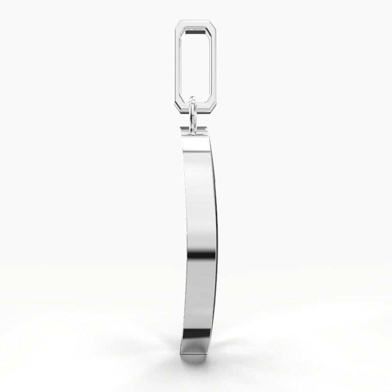 C SCRIPT DIAMOND PENDANT 3D print model_9