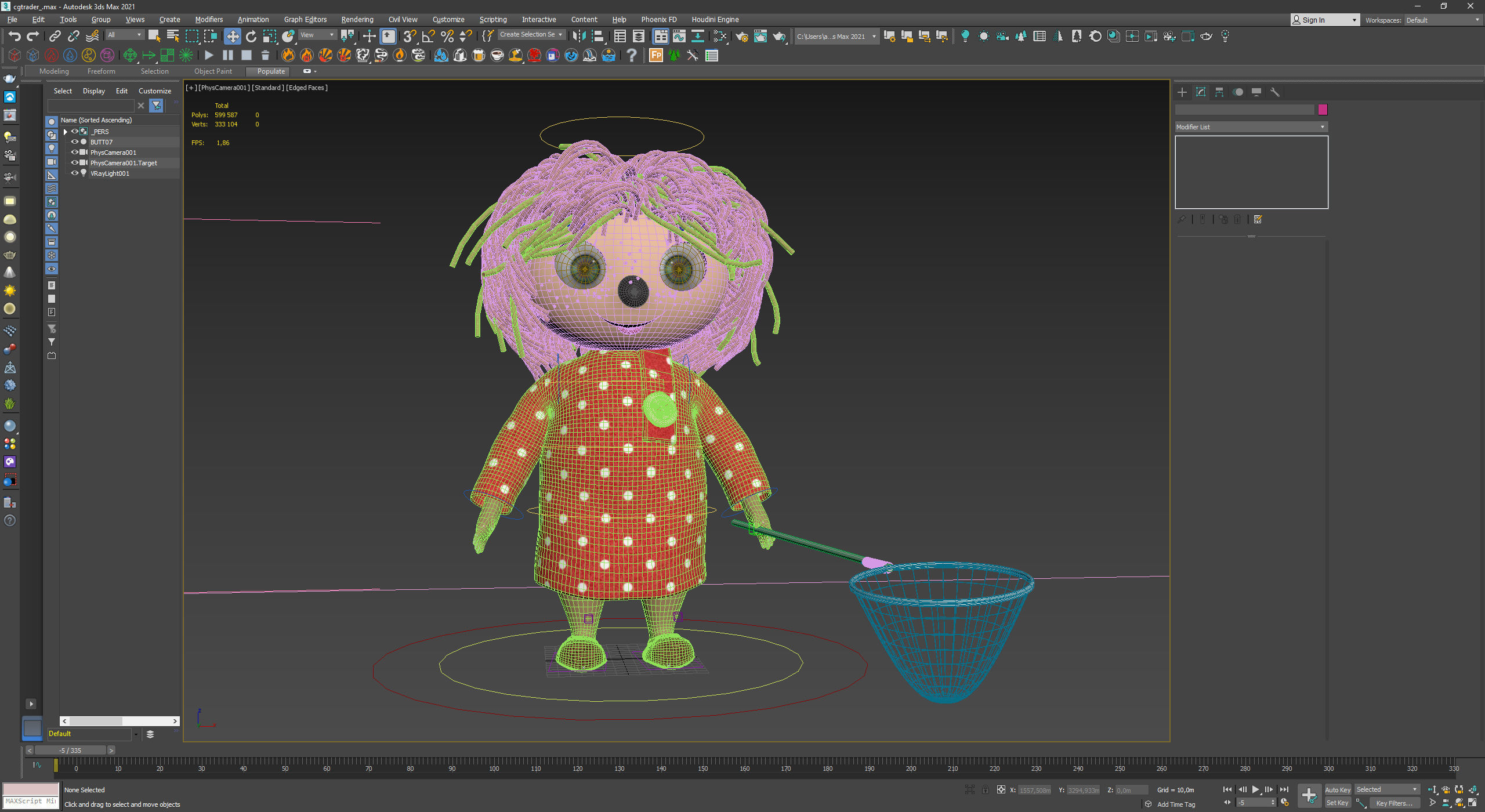 Brownie Kuzya - rigged with animation 3D model_10