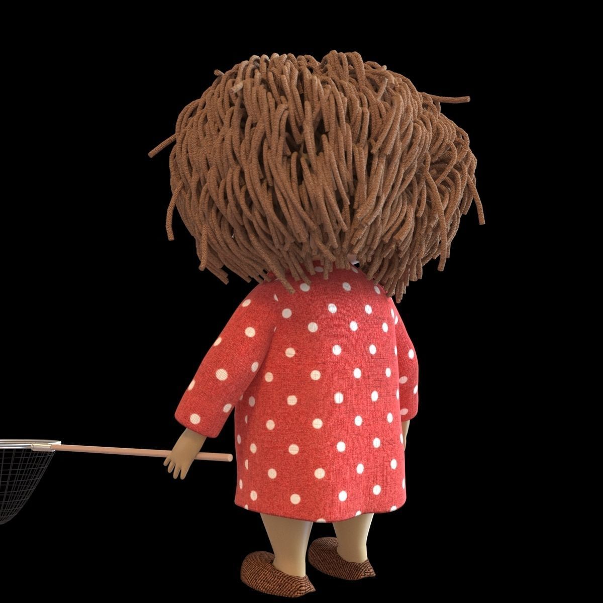 Brownie Kuzya - rigged with animation 3D model_8