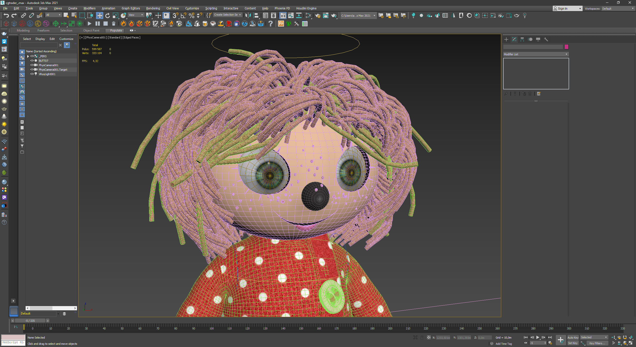 Brownie Kuzya - rigged with animation 3D model_12