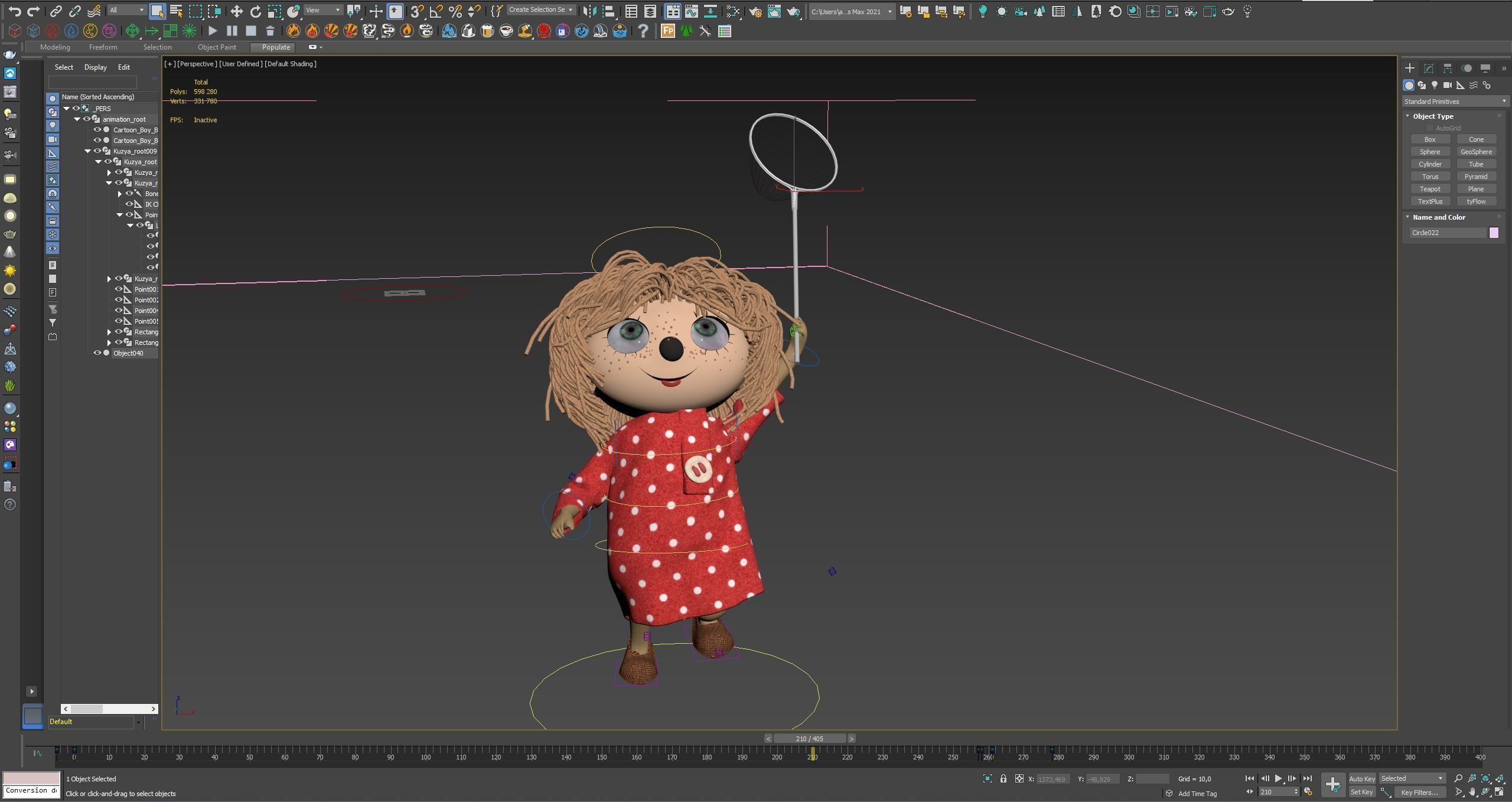 Brownie Kuzya - rigged with animation 3D model_15