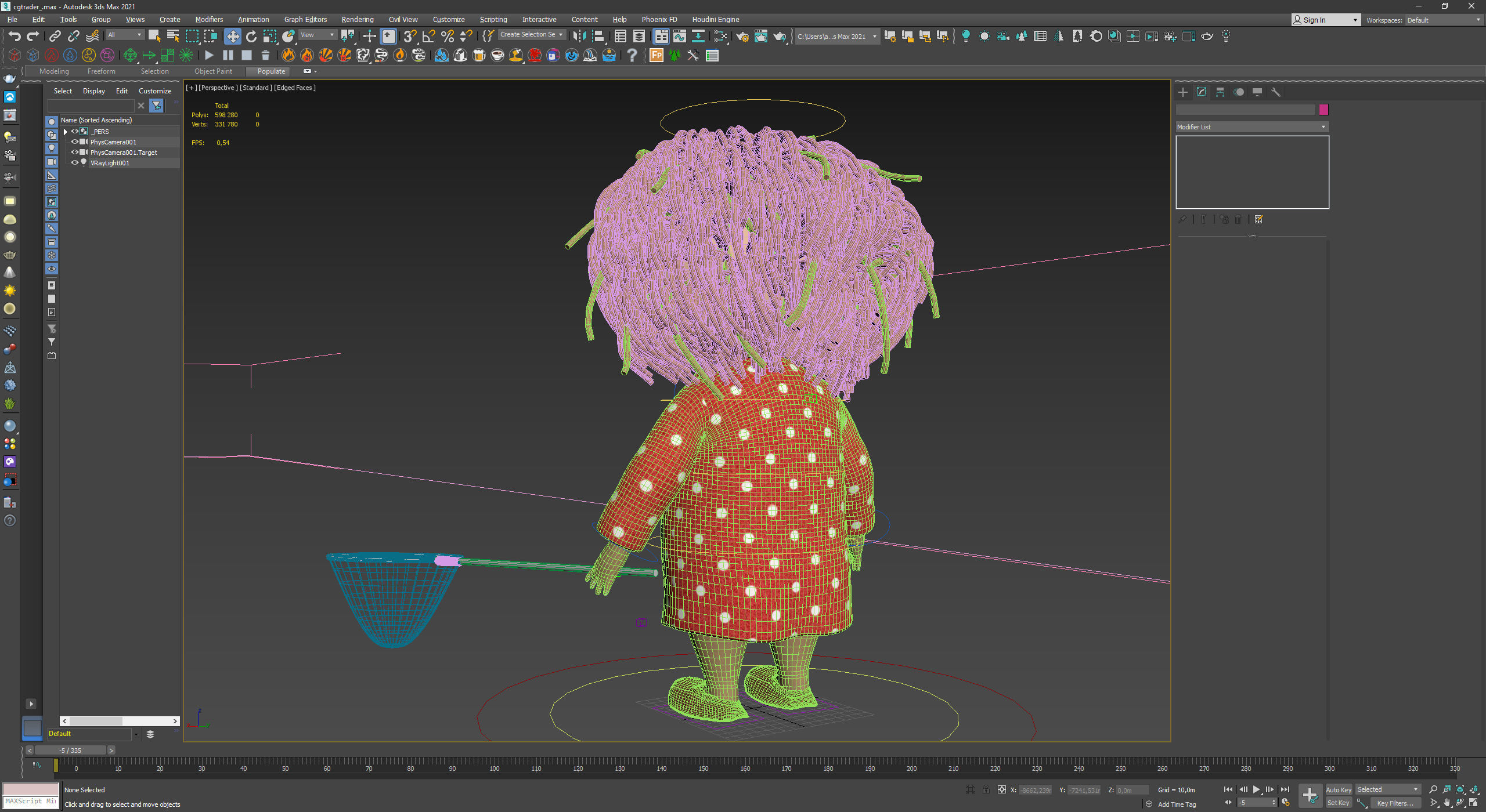 Brownie Kuzya - rigged with animation 3D model_13