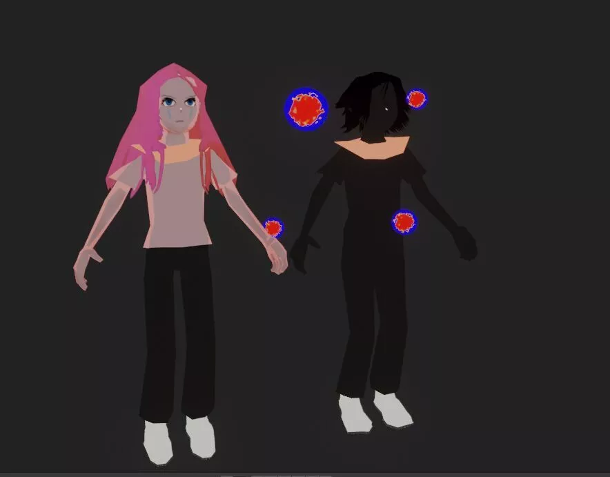 anime models for your RPG game Free low-poly 3D model