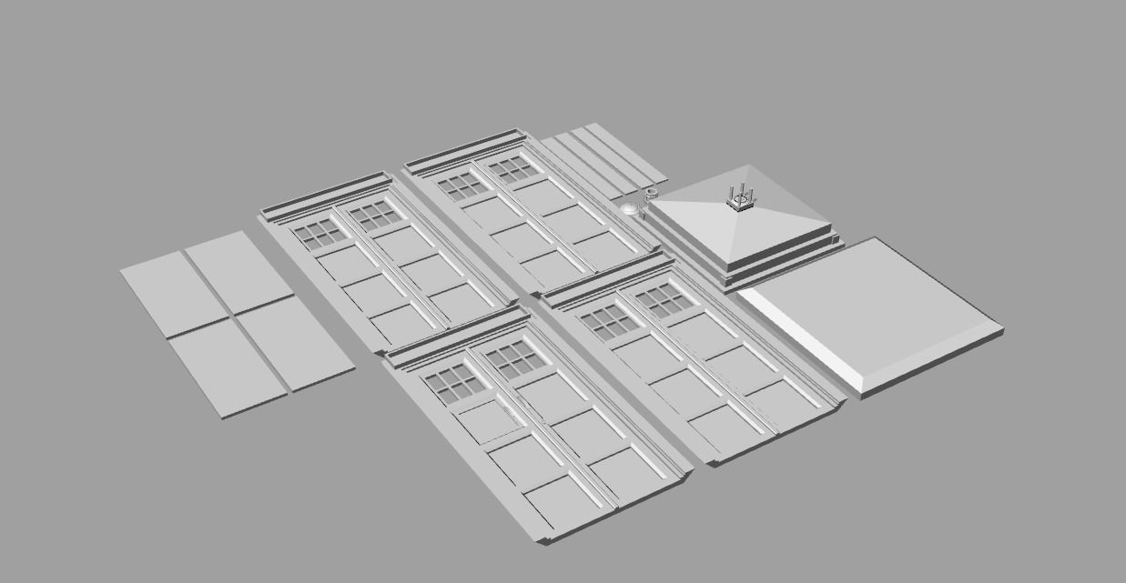 10th Doctor TARDIS highly accurate miniature Free 3D print model_2