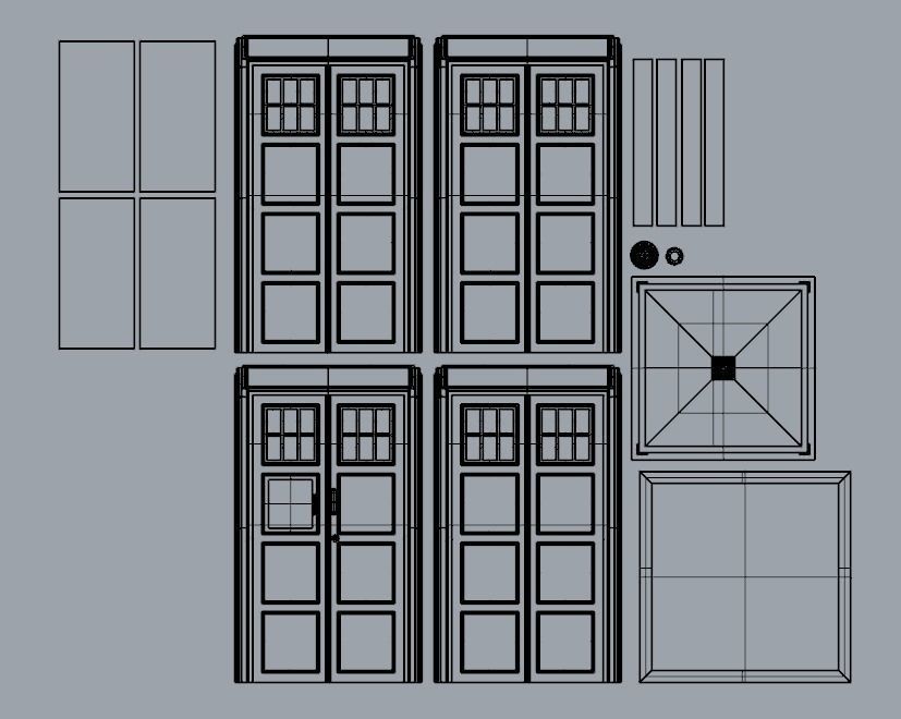 10th Doctor TARDIS highly accurate miniature Free 3D print model_1