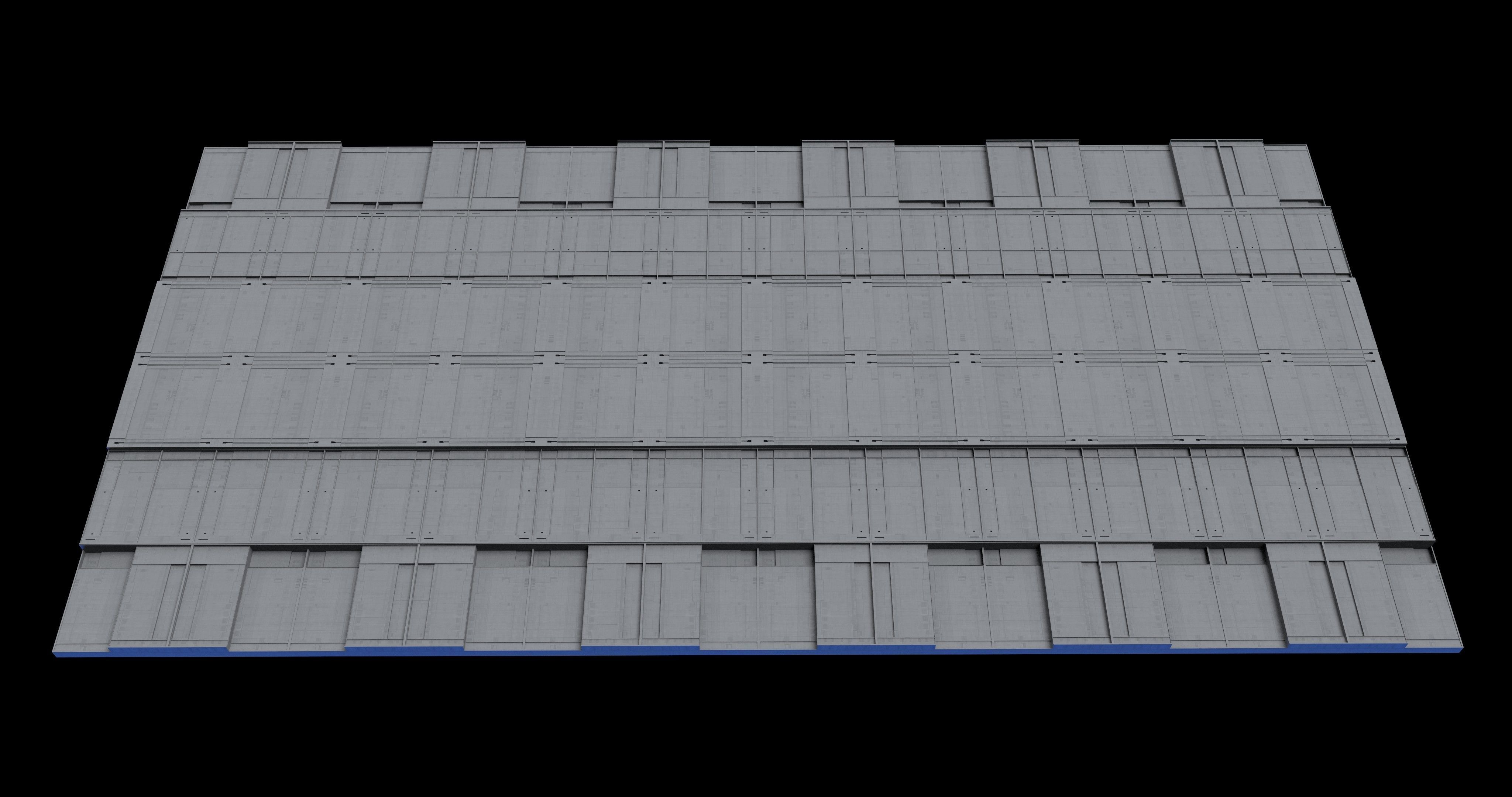 Sci-Fi Panel Kitbash Low-poly 3D model_9