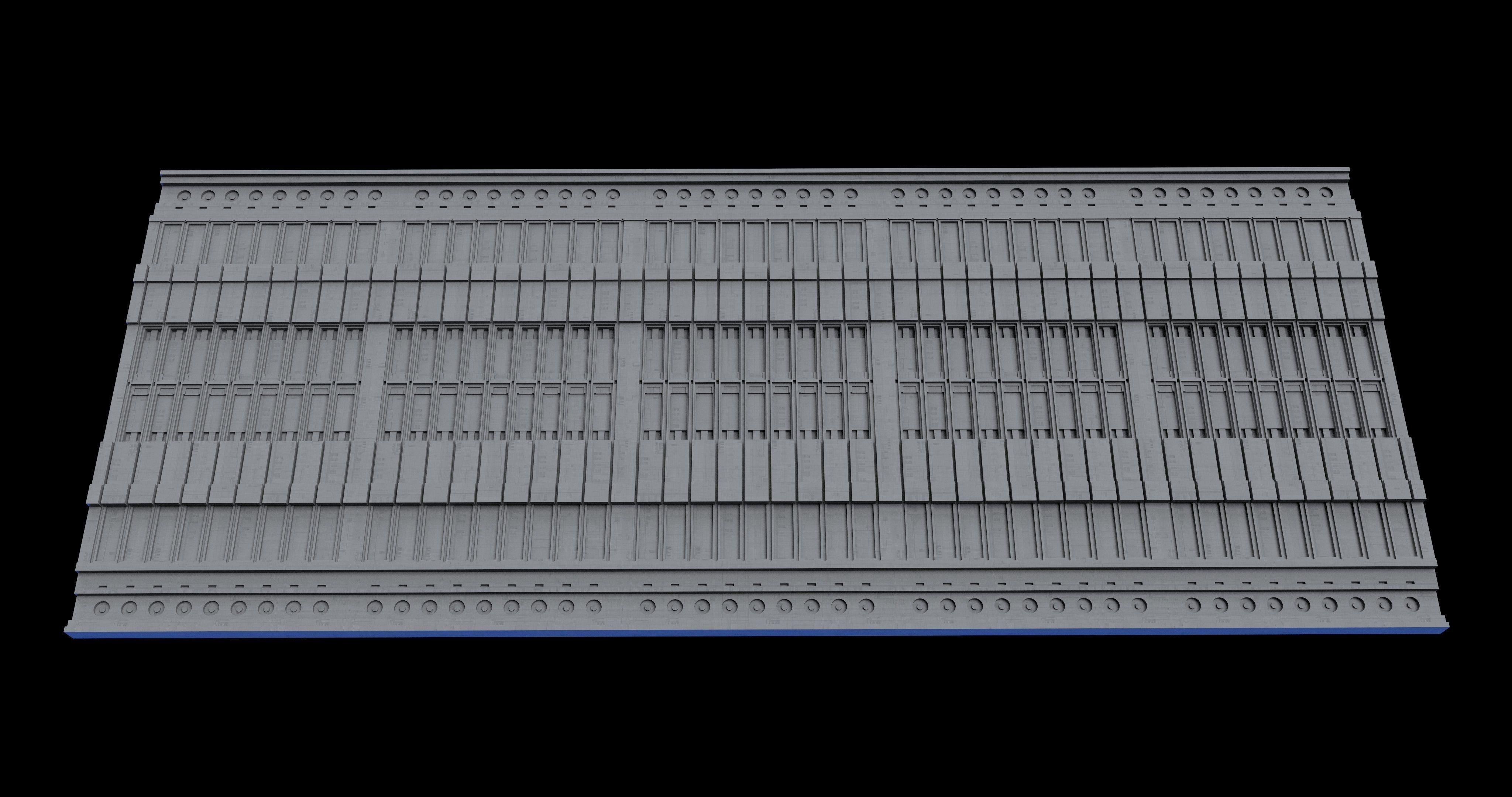 Sci-Fi Panel Kitbash Low-poly 3D model_12