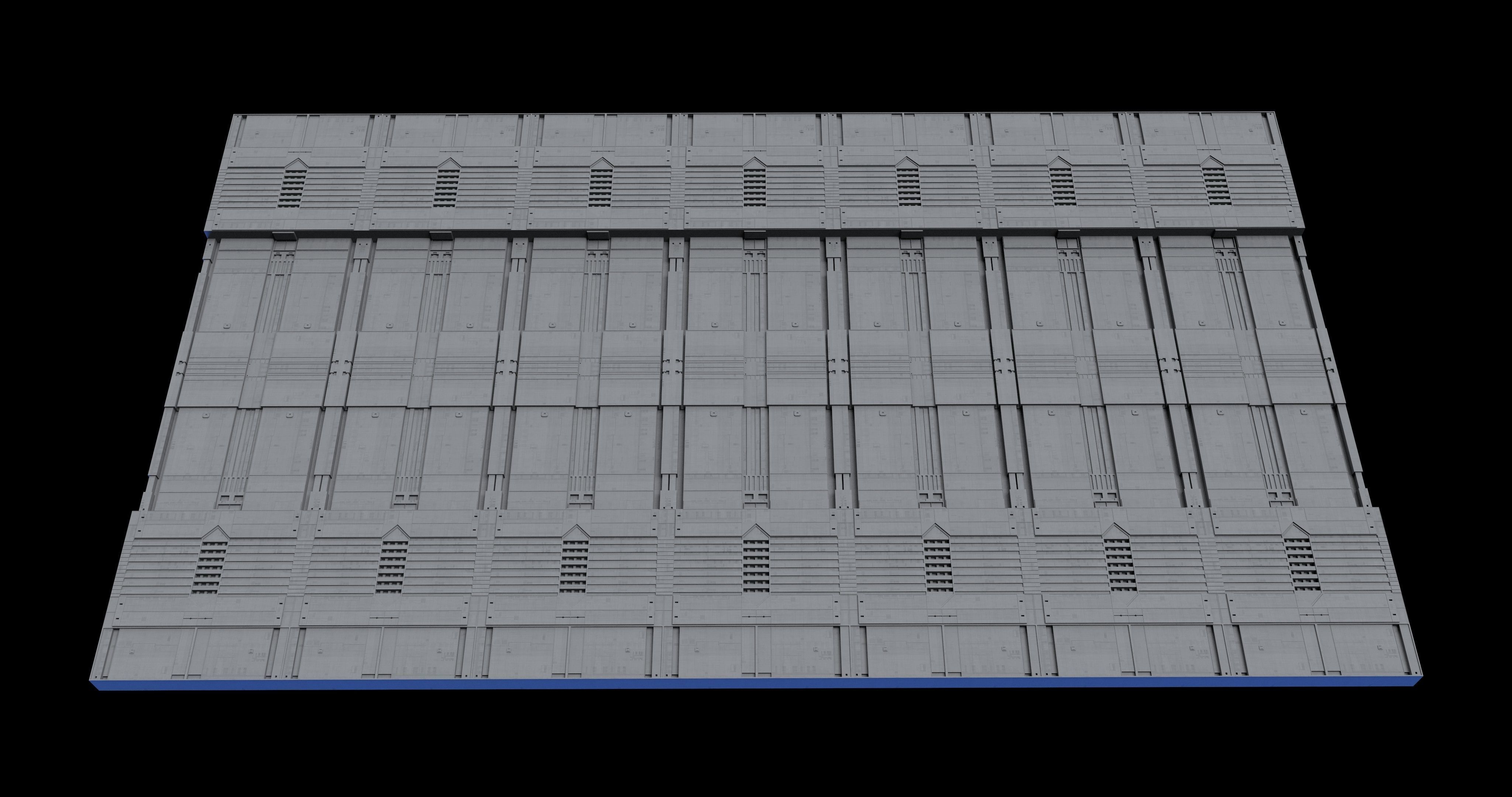 Sci-Fi Panel Kitbash Low-poly 3D model_15