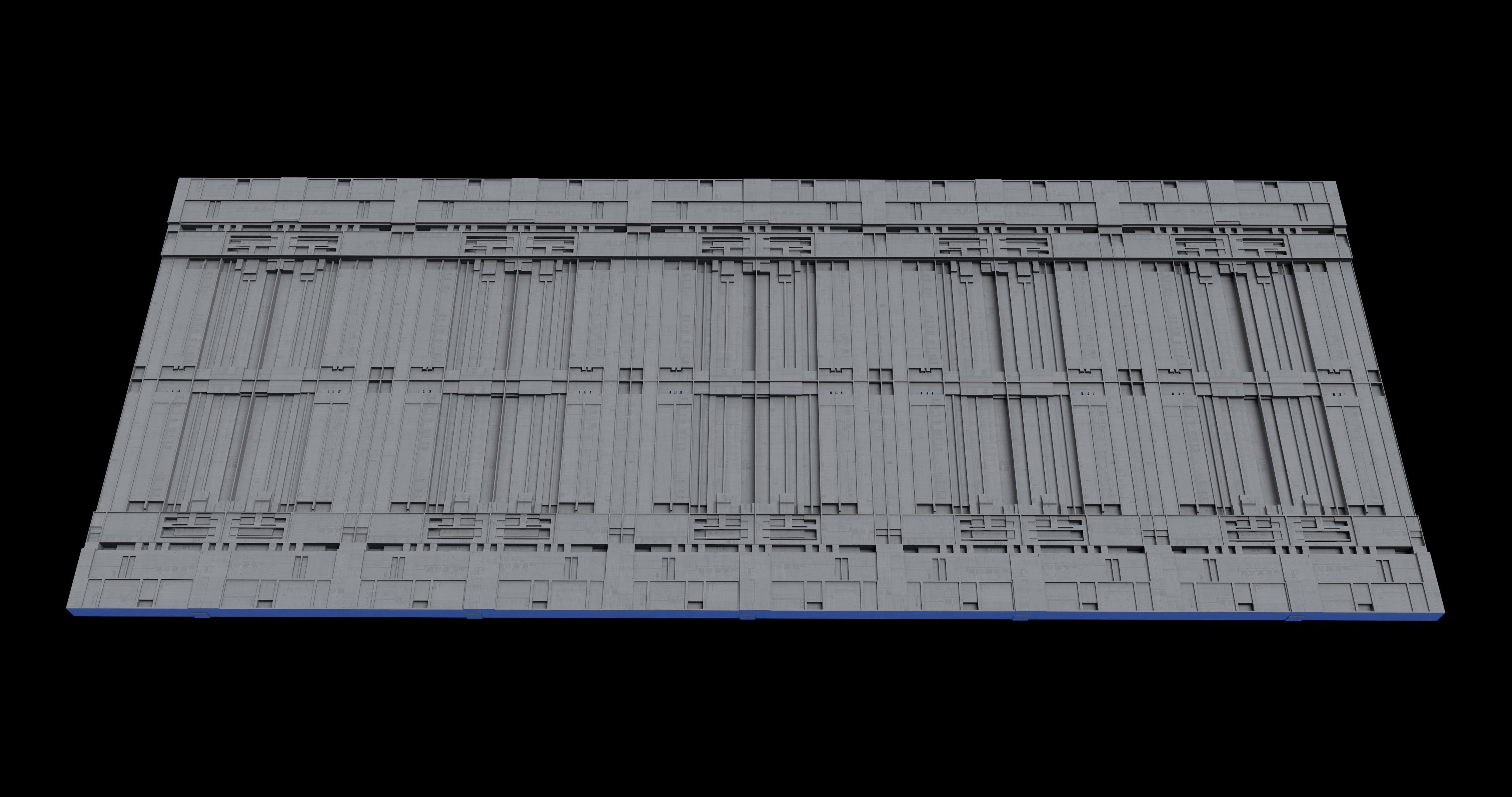 Sci-Fi Panel Kitbash Low-poly 3D model_13