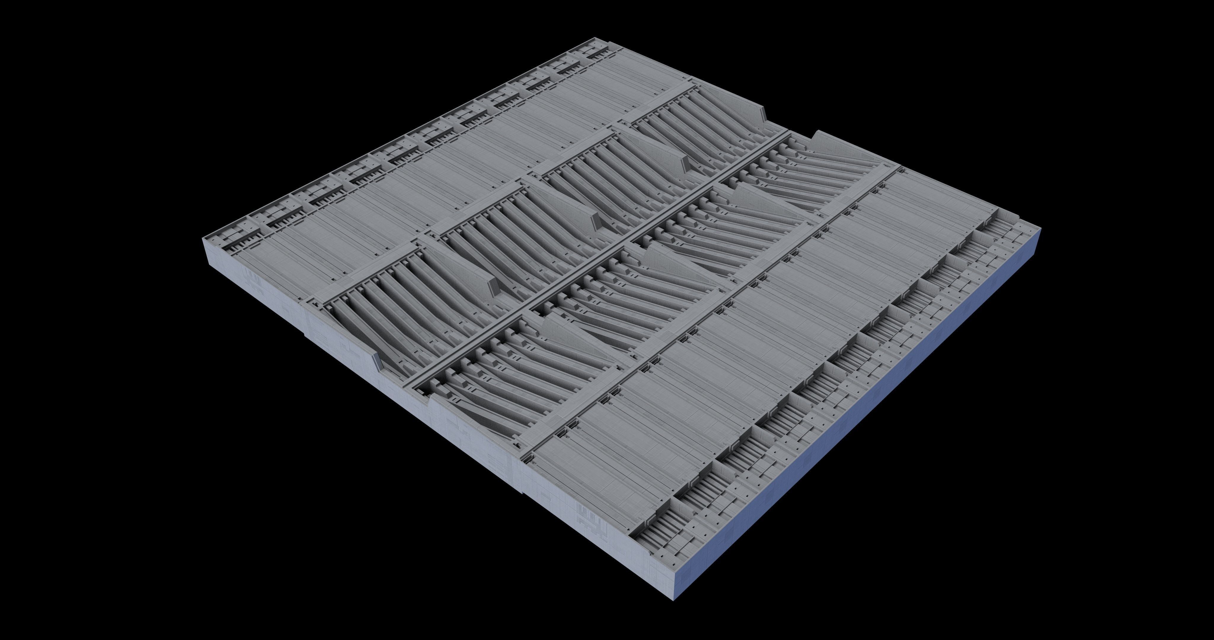 Sci-Fi Panel Kitbash Low-poly 3D model_18