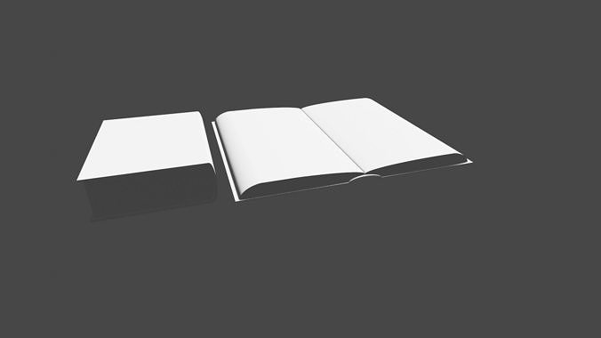 Books open book 3D print model
