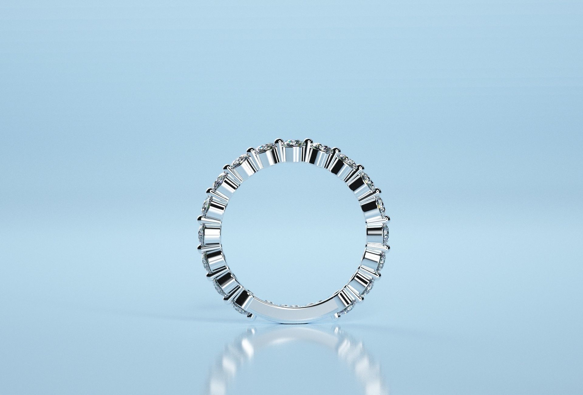 Half Eternity Band 3D print model_4