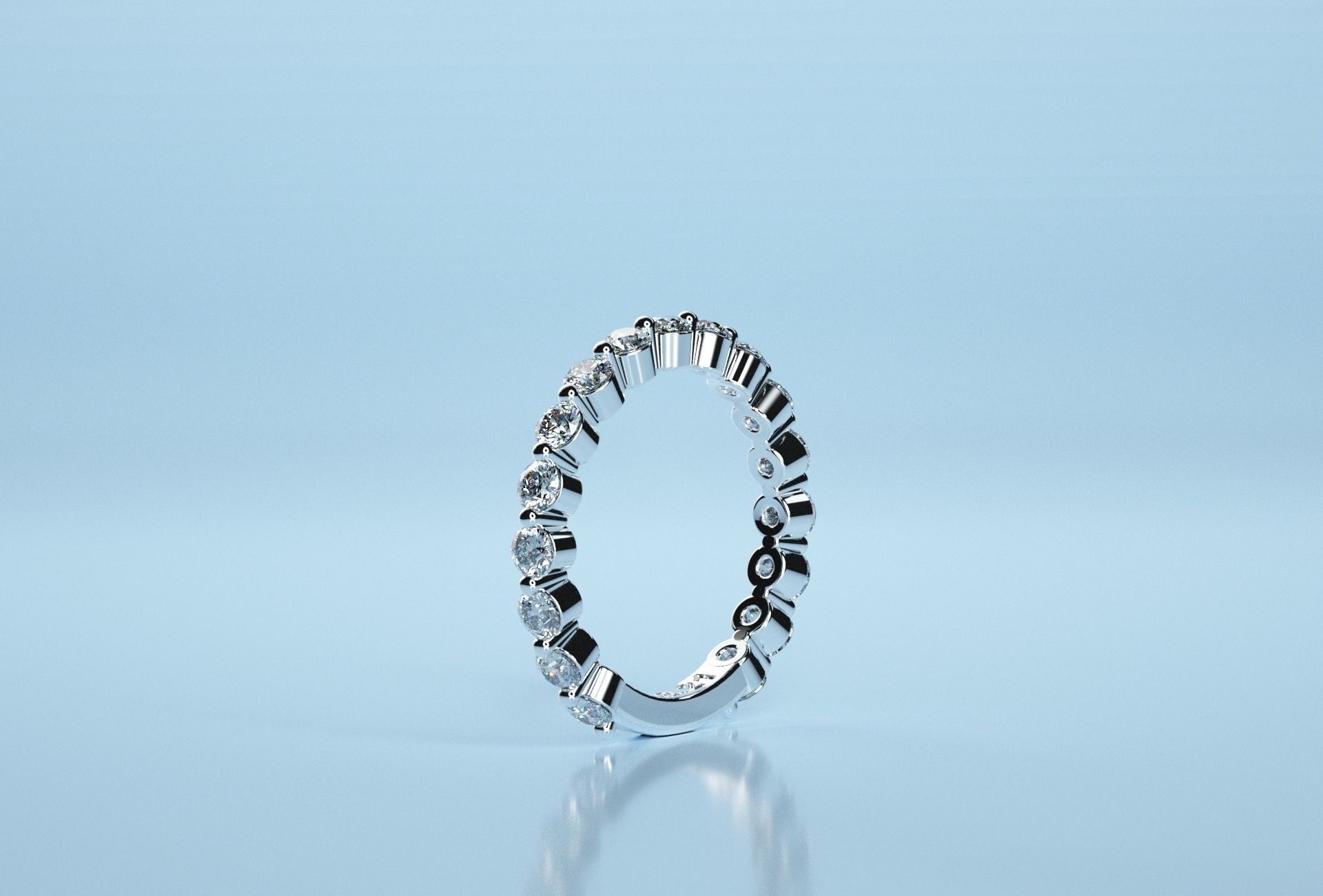 Half Eternity Band 3D print model_8