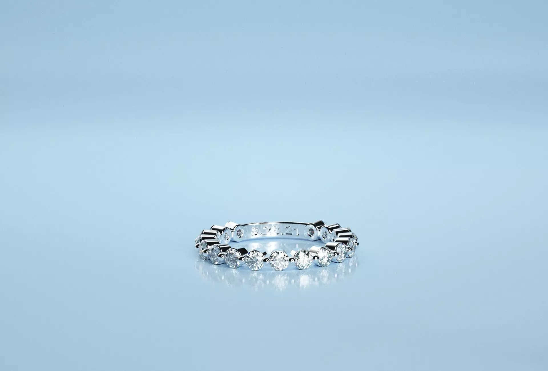 Half Eternity Band 3D print model_0