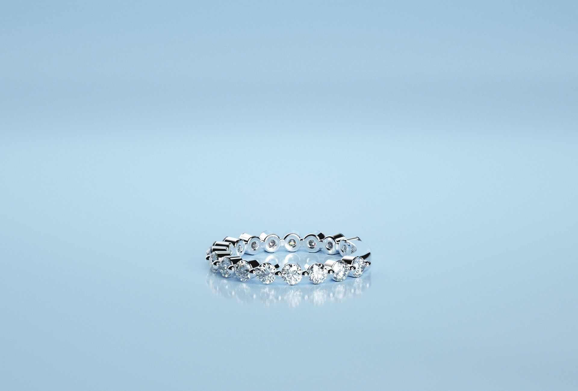 Half Eternity Band 3D print model_1