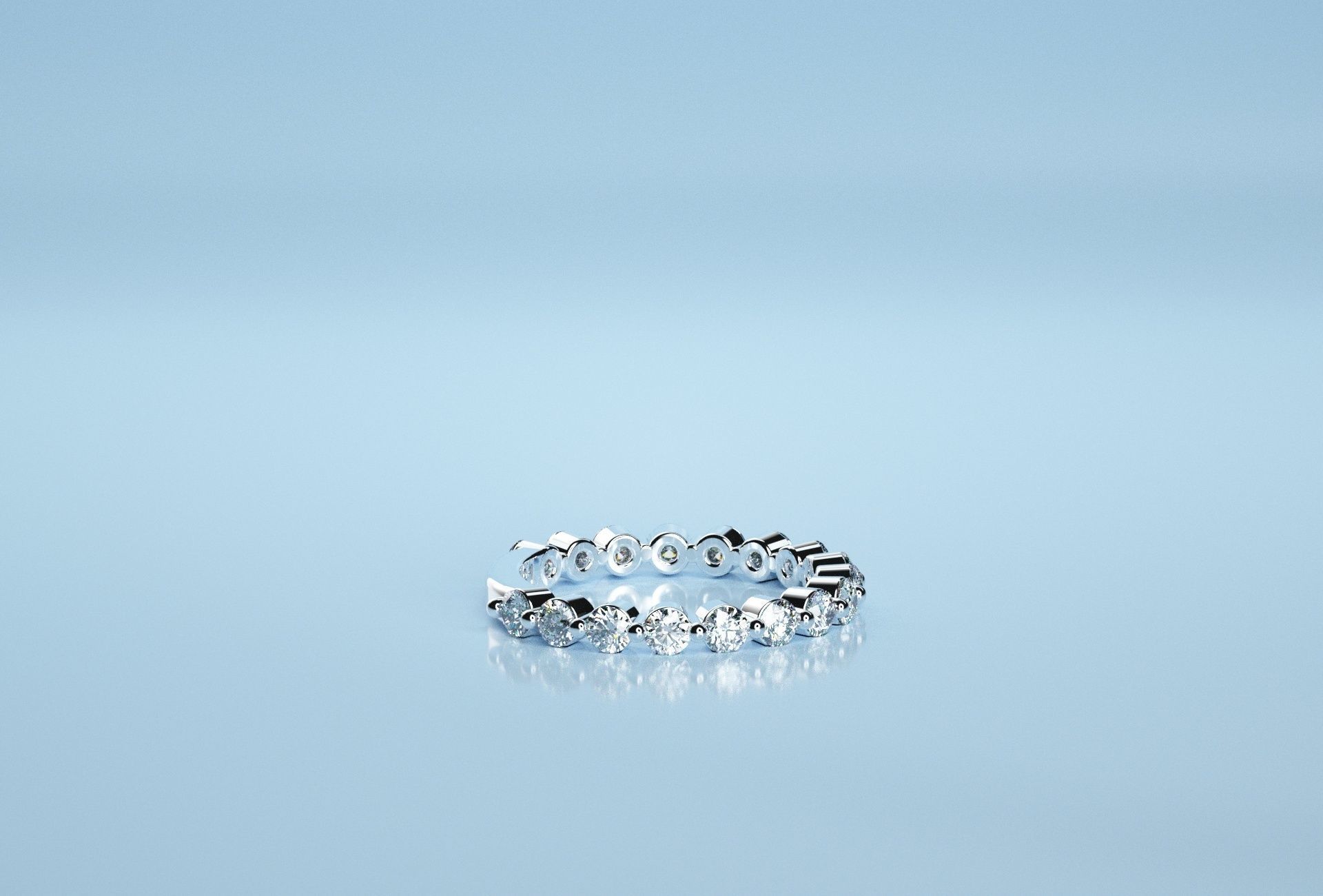 Half Eternity Band 3D print model_3
