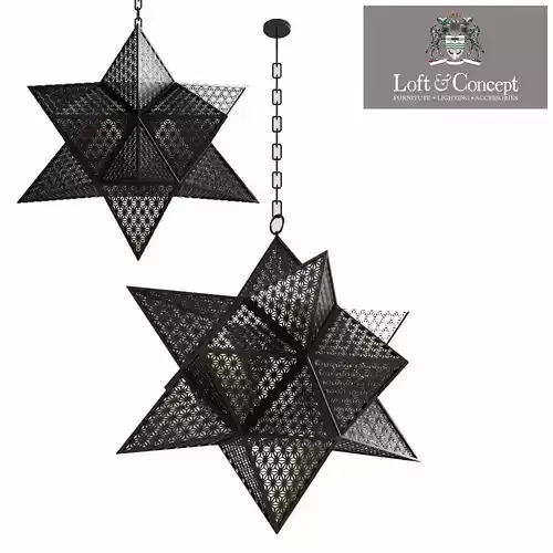 Chandelier Morocco Black Star