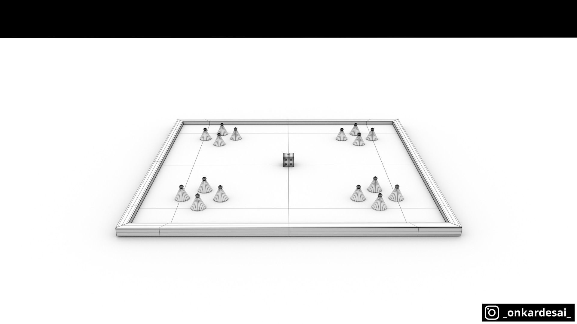 3D Ludo Game Model Free low-poly 3D model_4