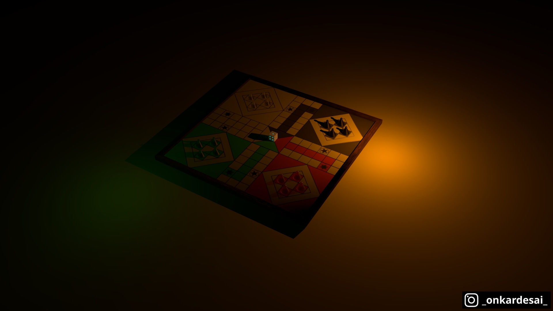 3D Ludo Game Model Free low-poly 3D model_3