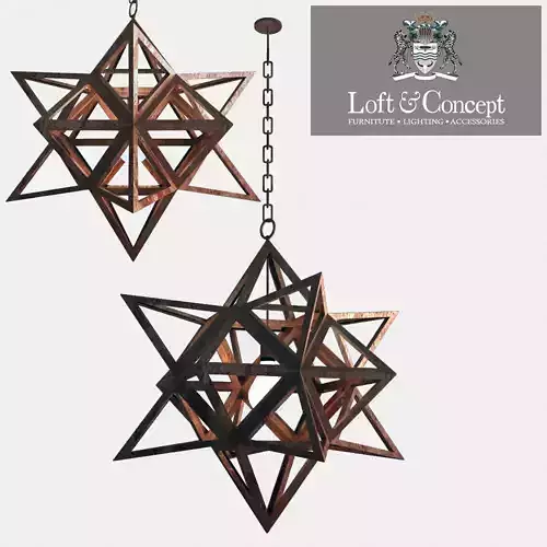 Ceiling lamp Star Vintage Iron
