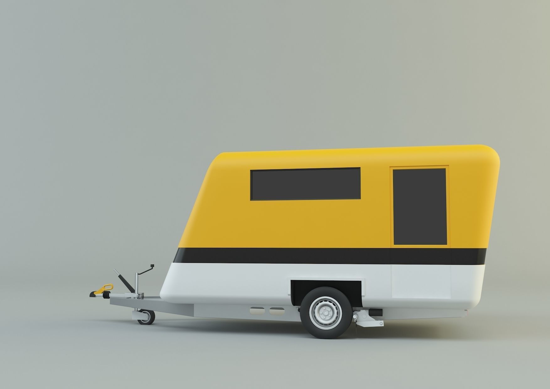  vehicle travel trailer model 3D model_22