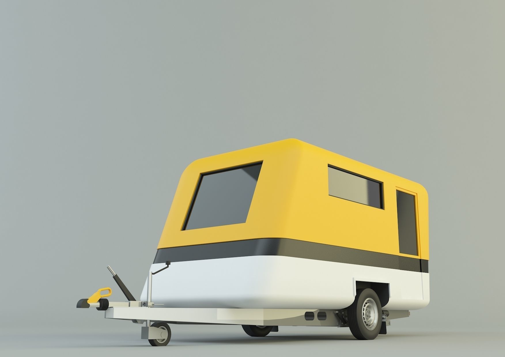  vehicle travel trailer model 3D model_15