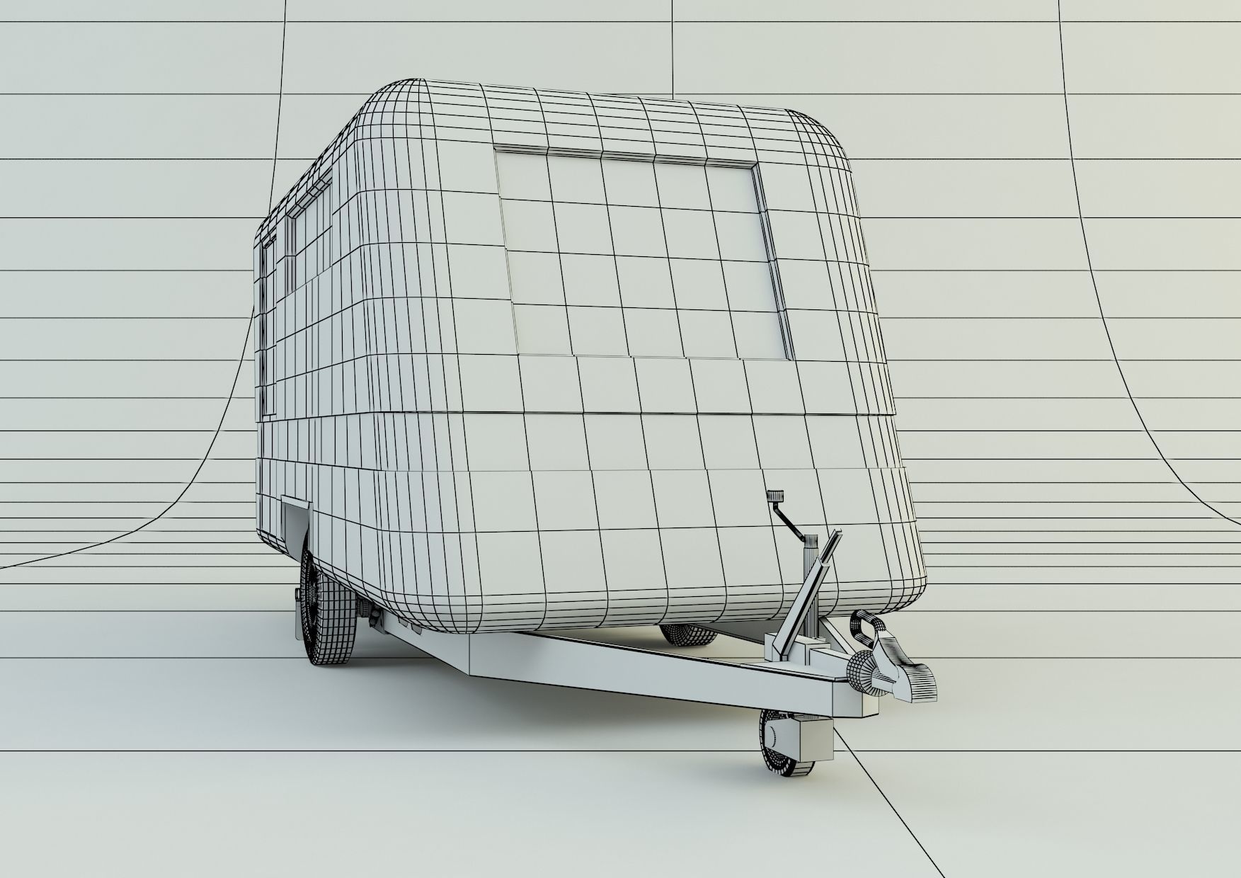  vehicle travel trailer model 3D model_25