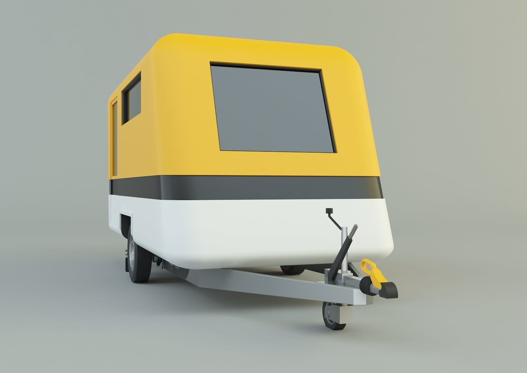  vehicle travel trailer model 3D model_7