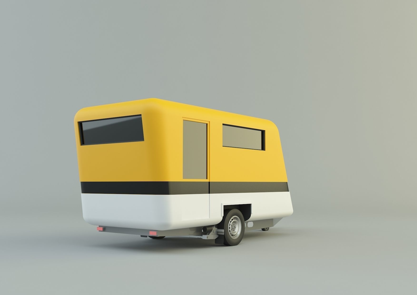  vehicle travel trailer model 3D model_28